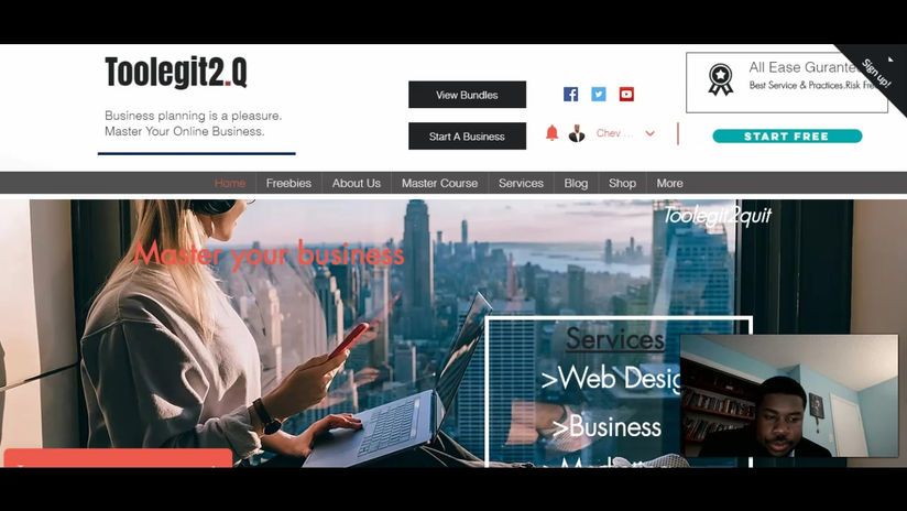 We created a stunning wix website by scratch- Webinar